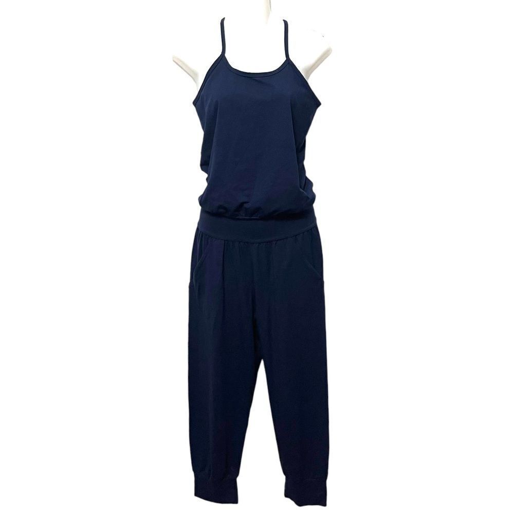 RIPPLE Yoga Jumpsuit Navy Blue L - Picture 3 of 11